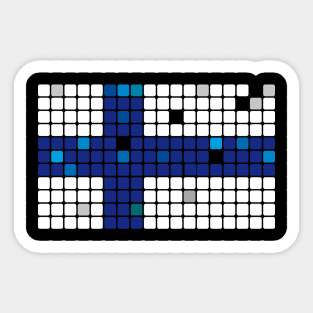 Finland Flag Mosaic Sticker